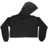 Black Cropped Hoodie